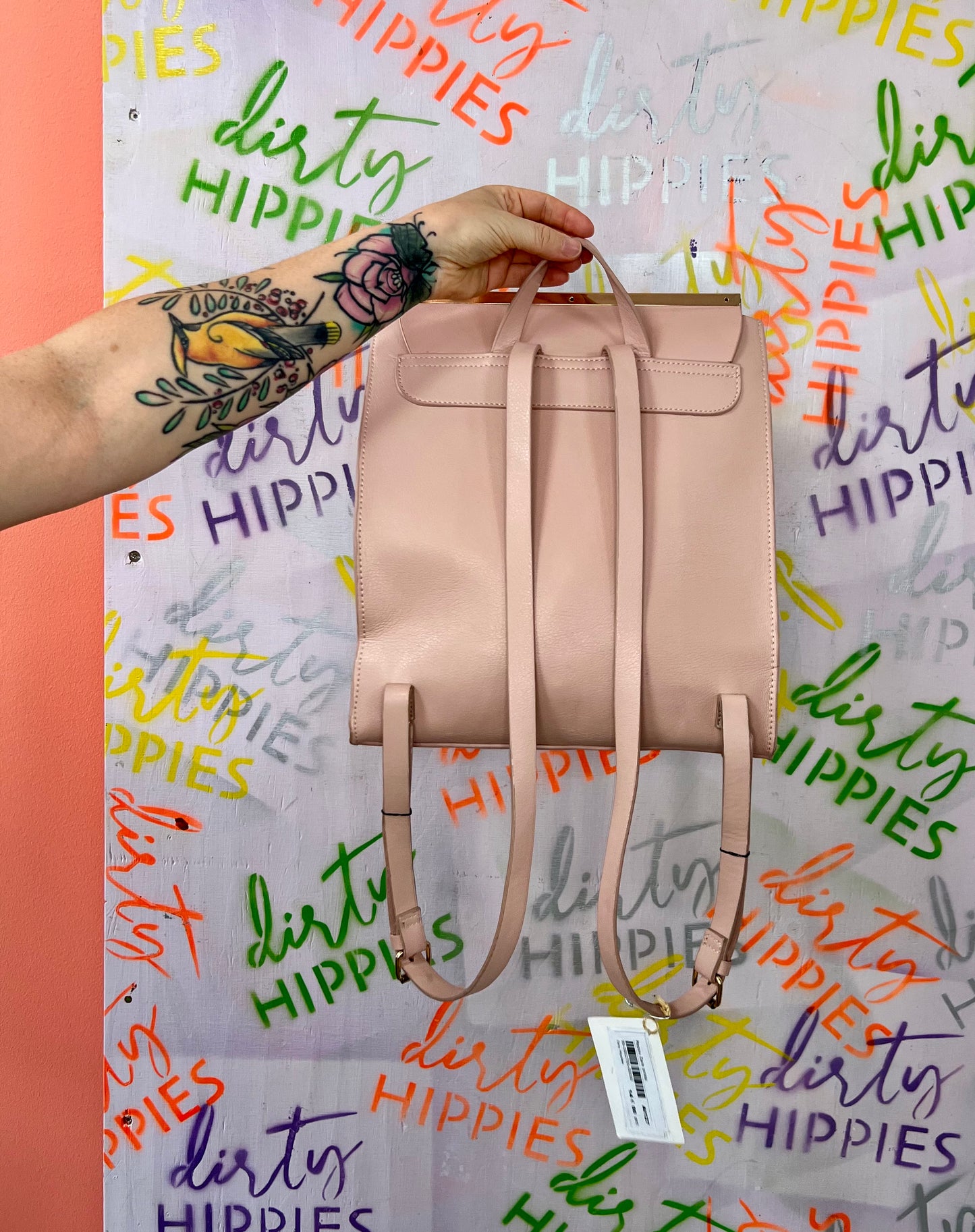 Zara pinkki reppu