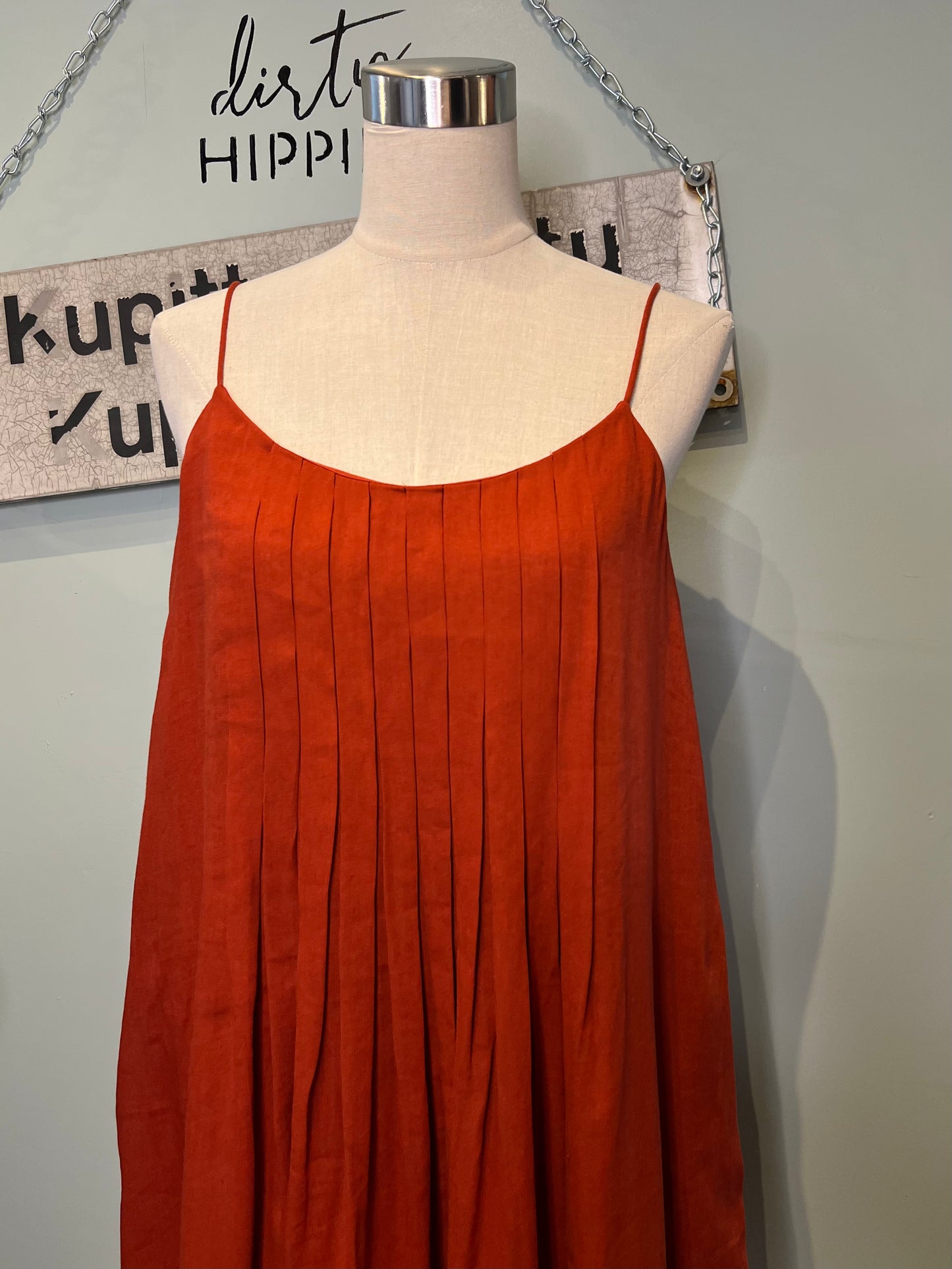 Pellavasekoitemekko Massimo Dutti S