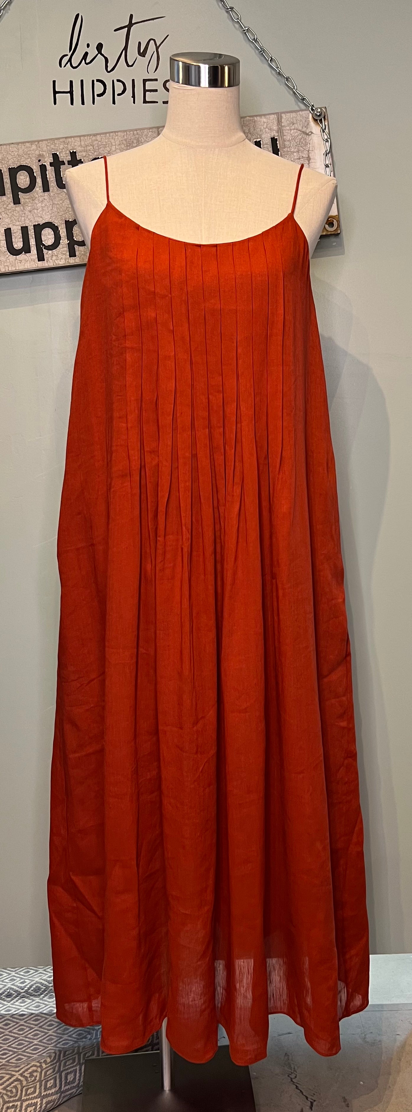 Pellavasekoitemekko Massimo Dutti S
