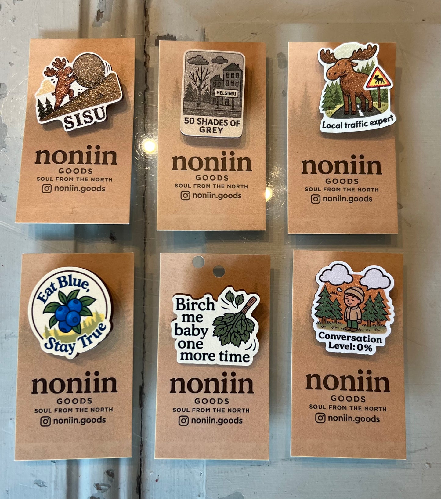 Puinen pinssi noniin.goods