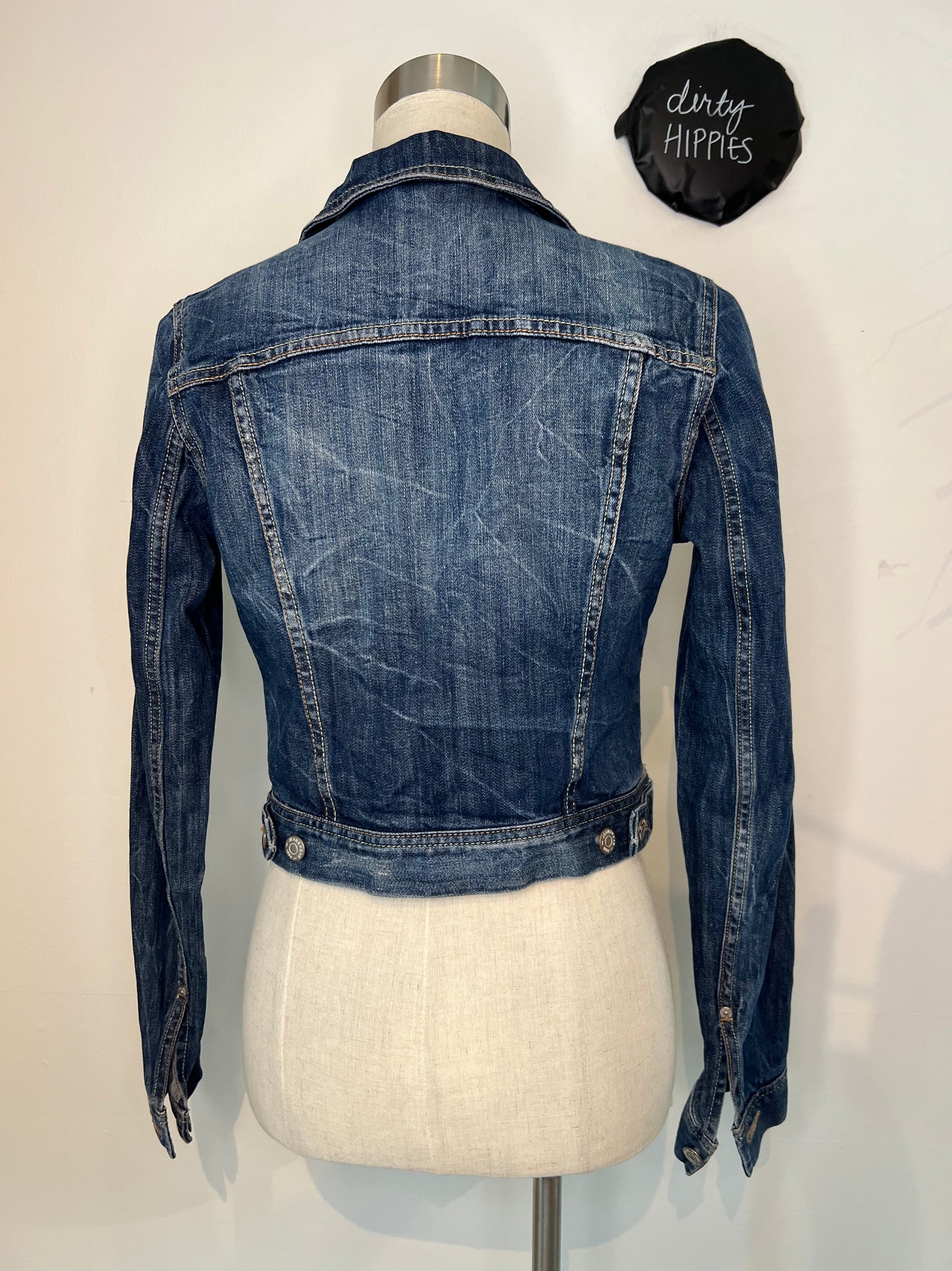 Lindex cropattu farkkutakki 36