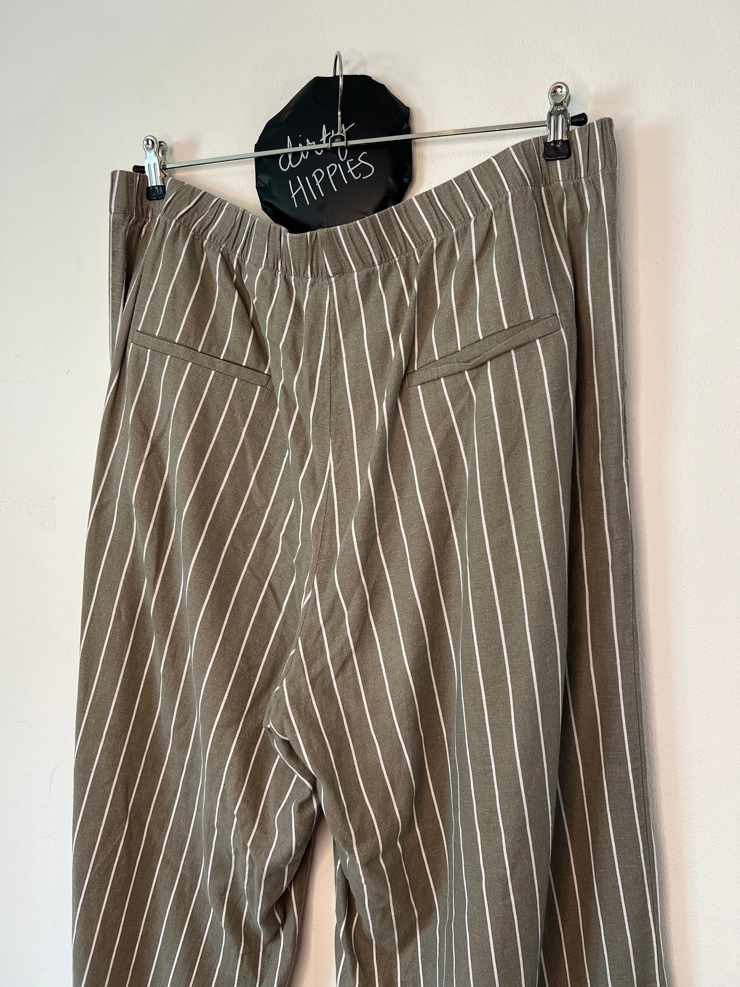 Pellavasekoite housut H&M XL