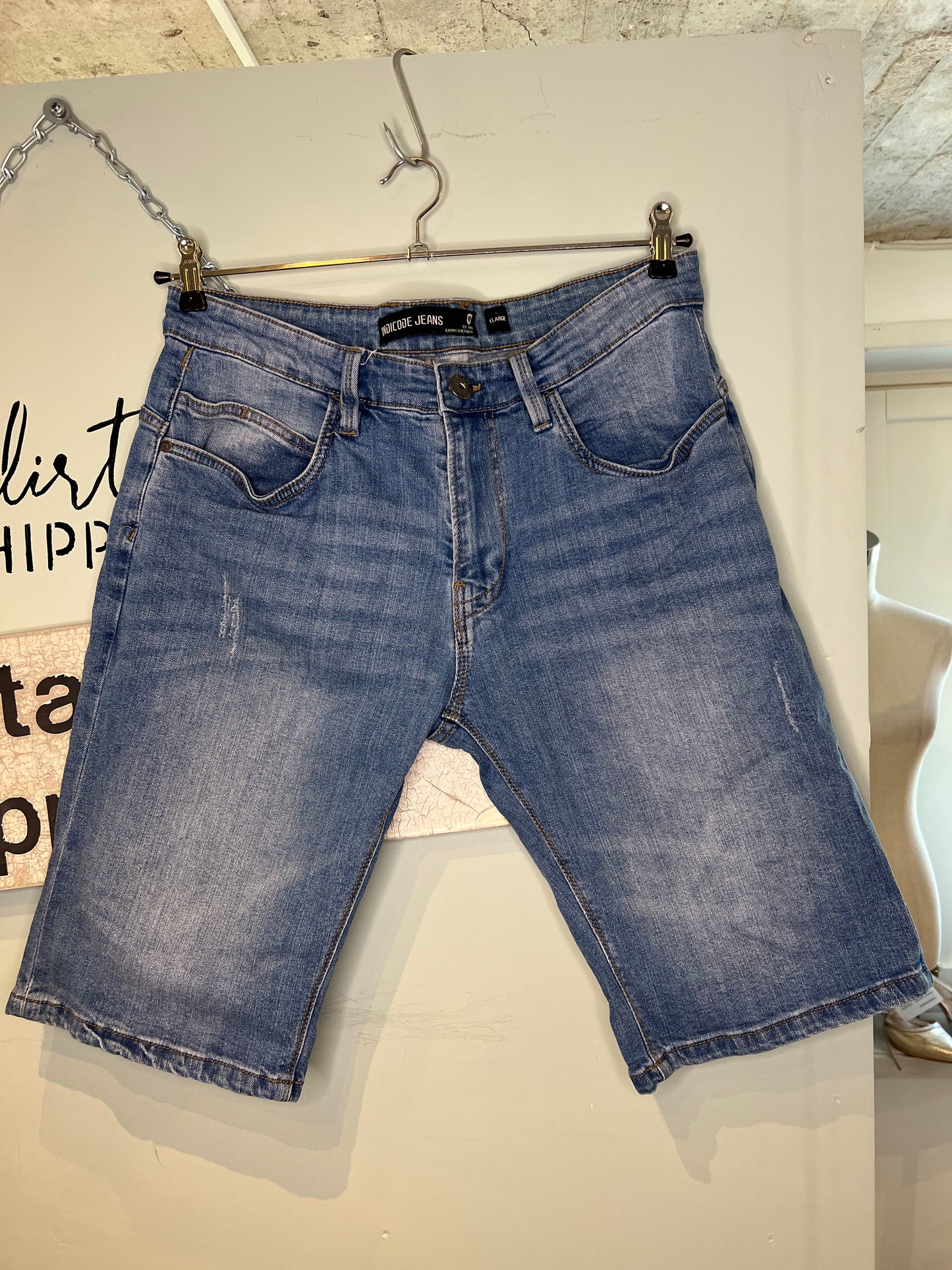 Farkkushortsit INDICODE (XL/Men)