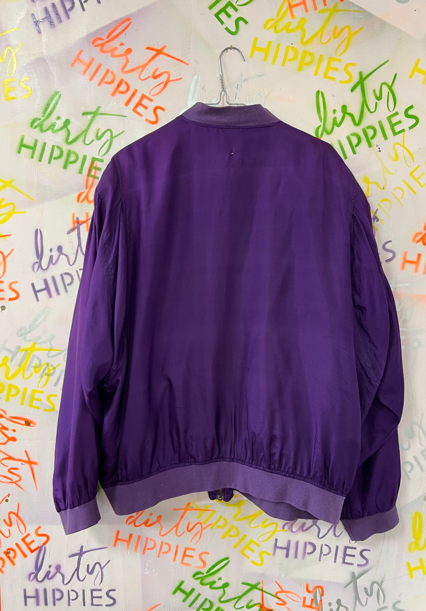 VINTAGE silkki bomber XL