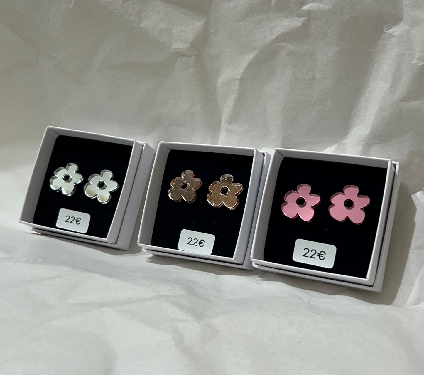 PEPPI DESIGN ”pihlaja” nappikorvakorut