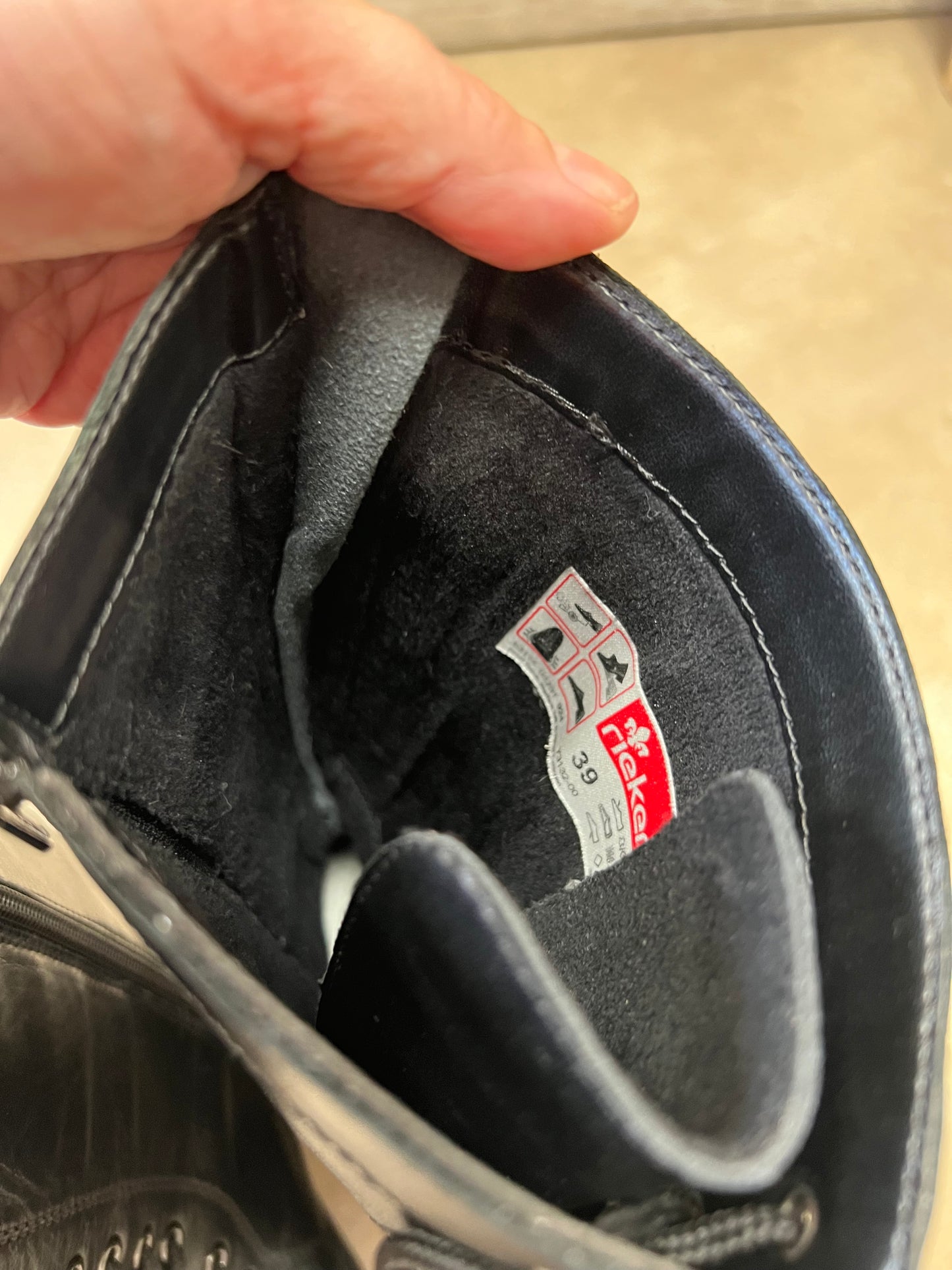 RIEKER uudet nahkasaappaat 39