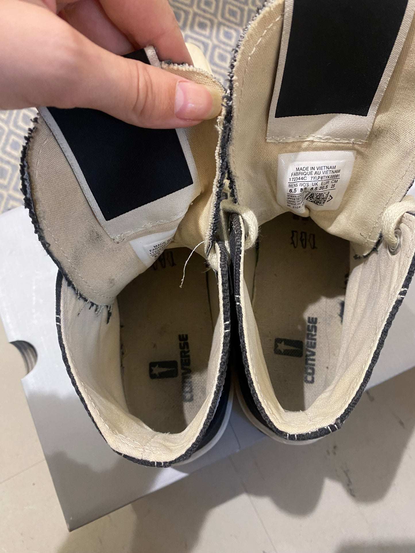 Tennarit Rick Owens x Converse 39,5