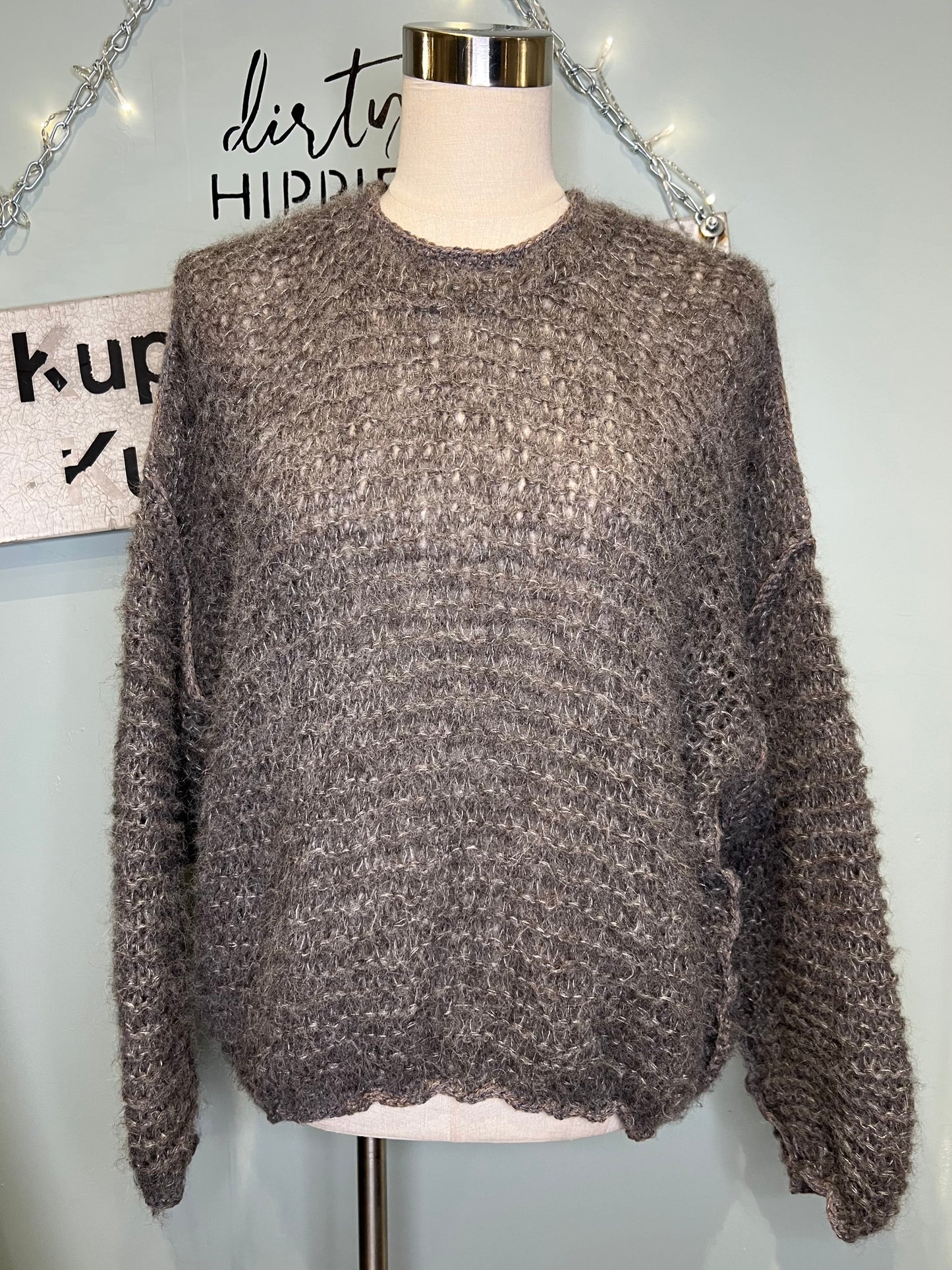 Alpakka/Silkki neule ONE SIZE