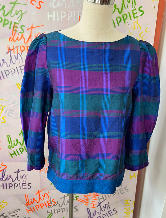 VINTAGE Silkkipaita M
