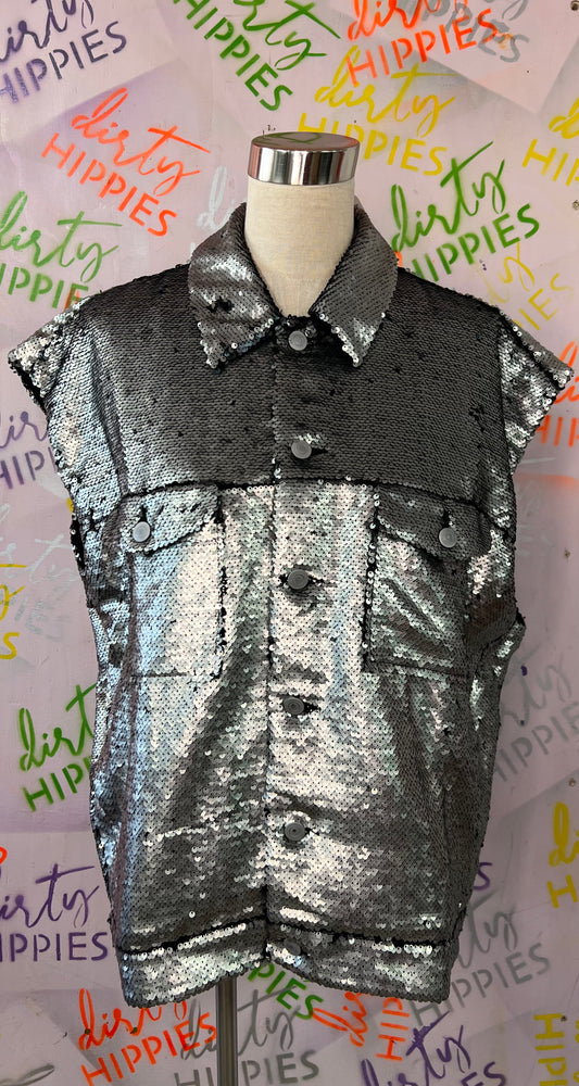 ASOS paljettiliivi L/men
