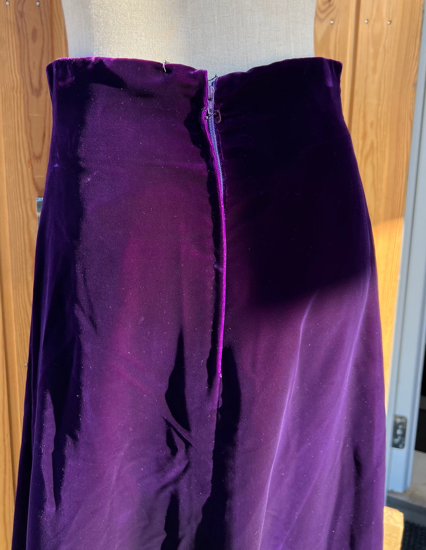 Samettihame vintage S (pieni M)