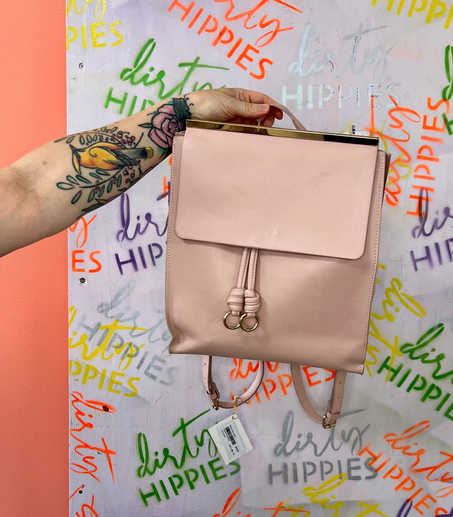 Zara pinkki reppu