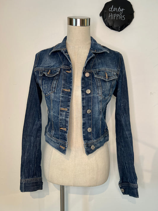Lindex cropattu farkkutakki 36