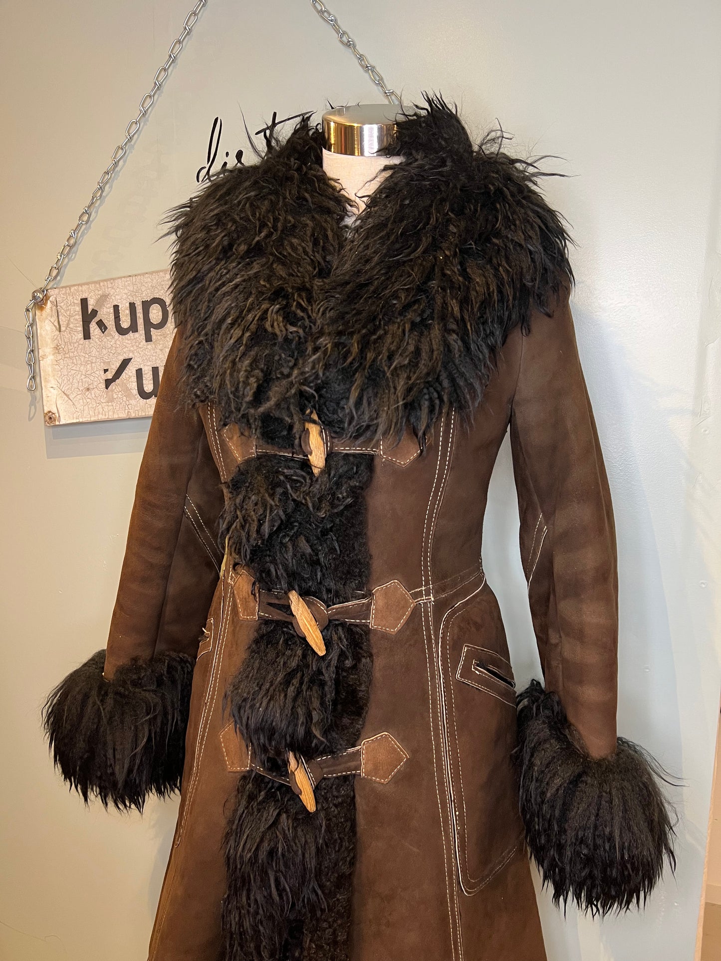 Mokkanahkatakki Friitala XS