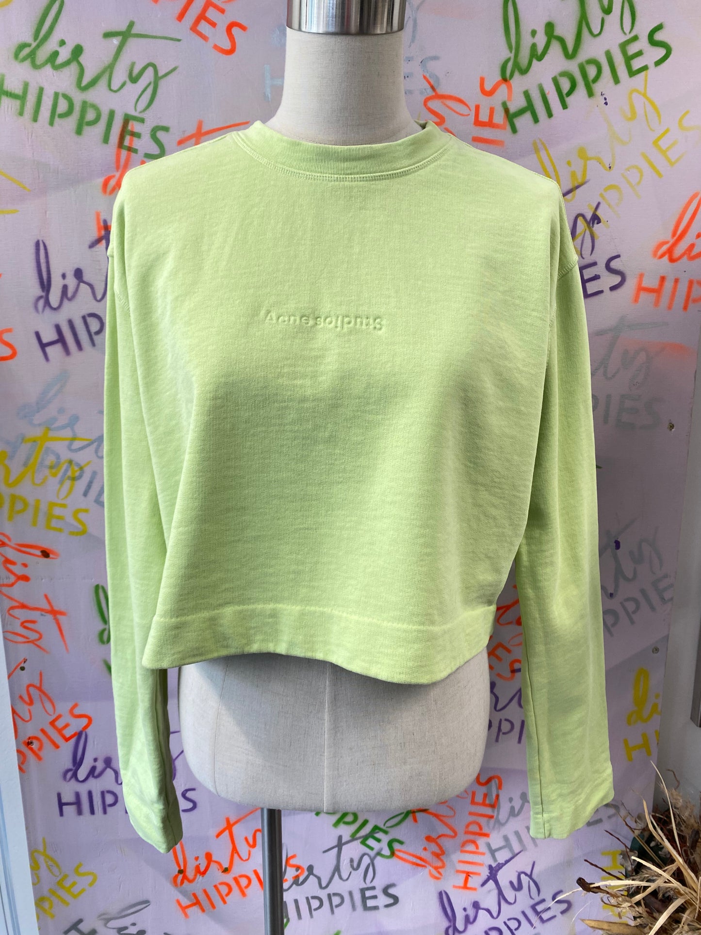 Crop COLLARI Acne Studios S vaaleanvihreä