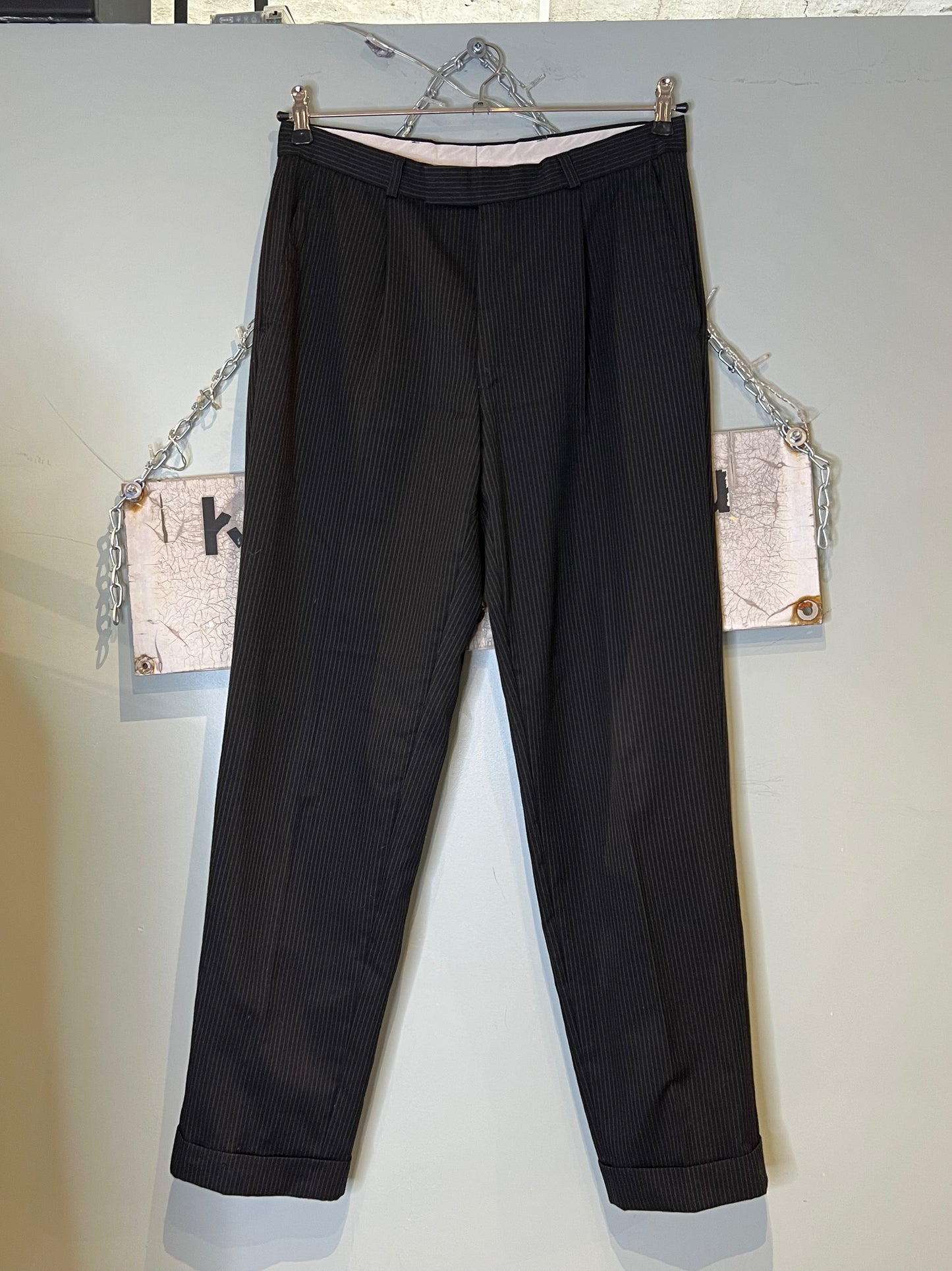 Villahousut M/L mustavalkoiset