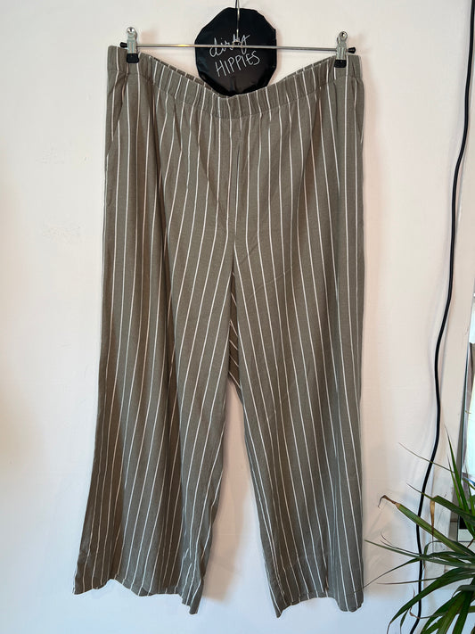 Pellavasekoite housut H&M XL