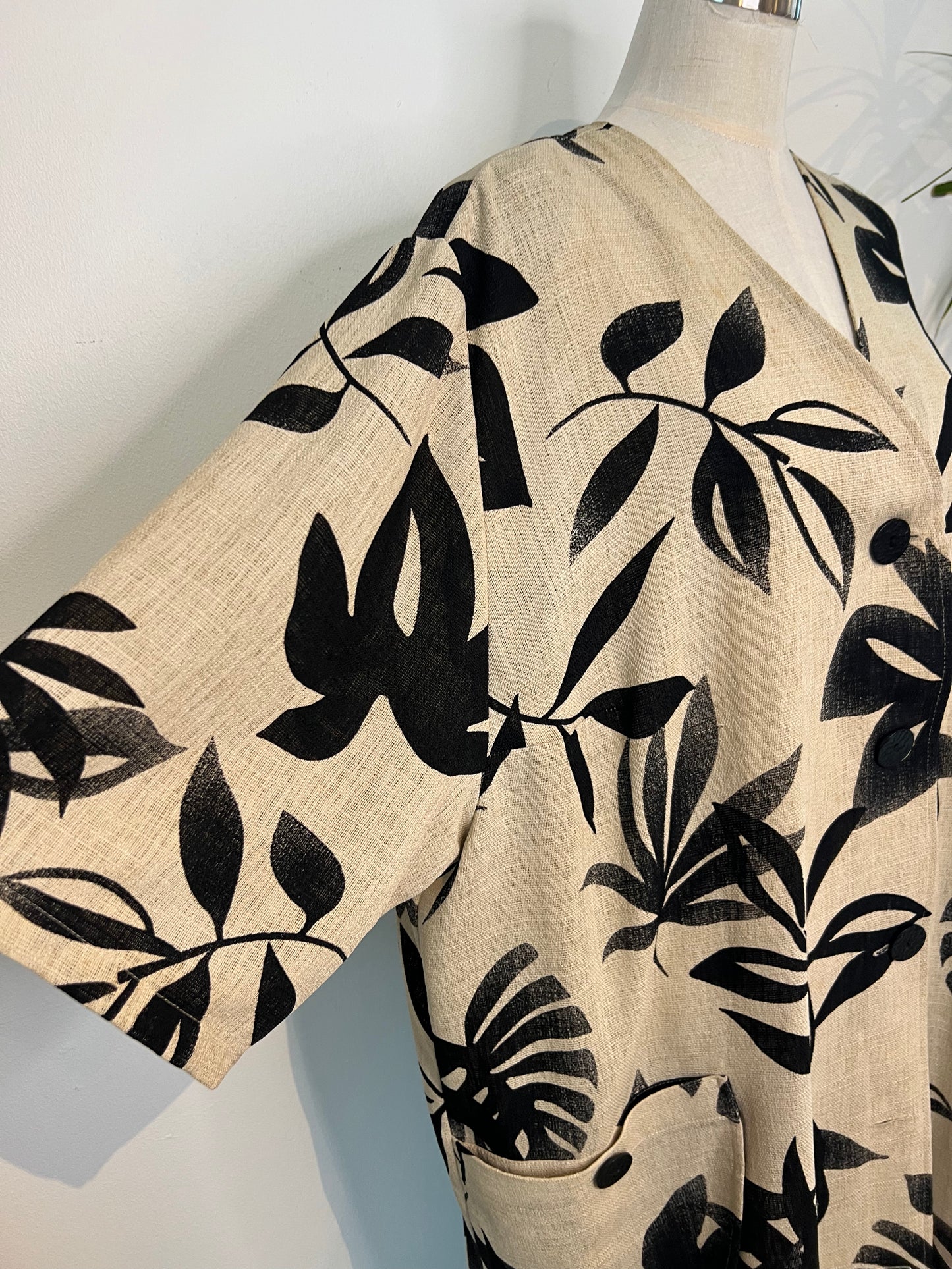 VINTAGE punottu kimono XXL
