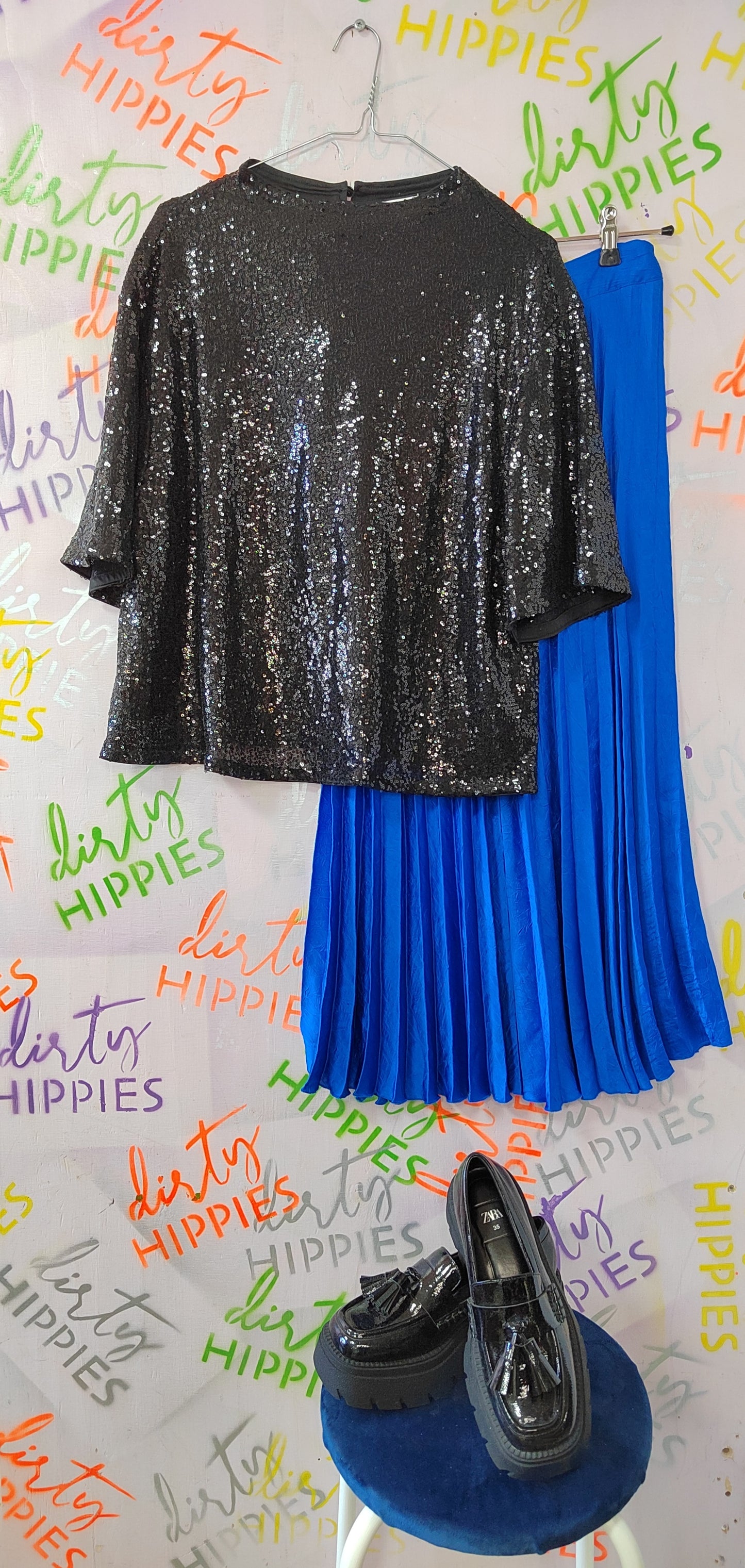 H&M paljettipaita XL