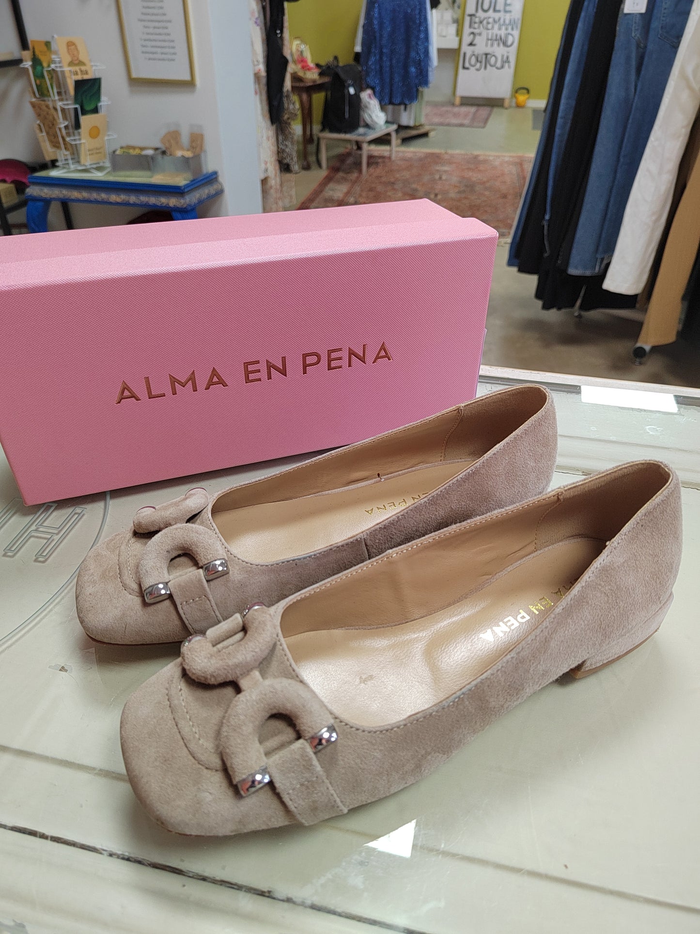 Alma en Pena nahkaballerinat 39