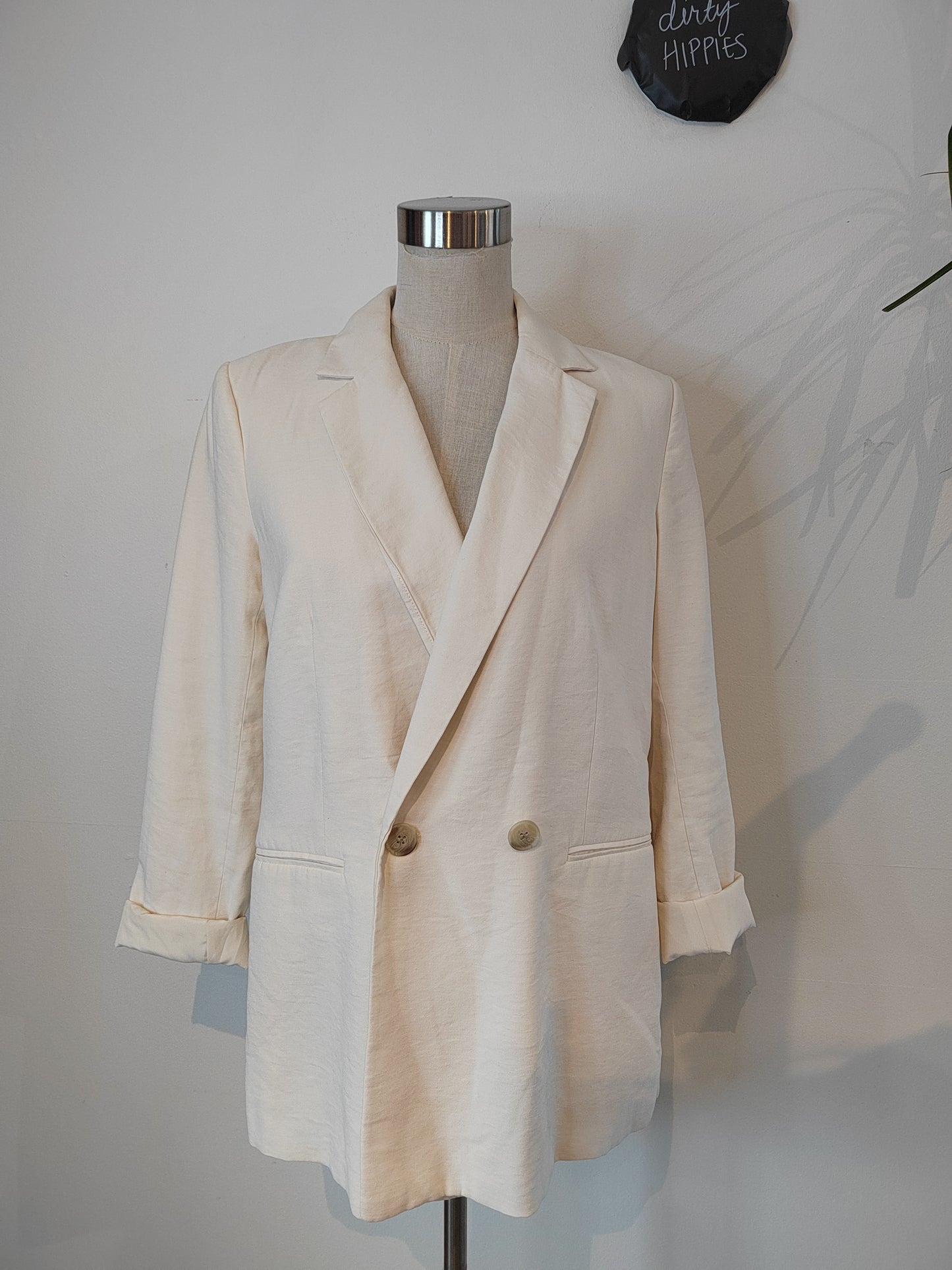 H&M pellavasekoite bleiseri 38