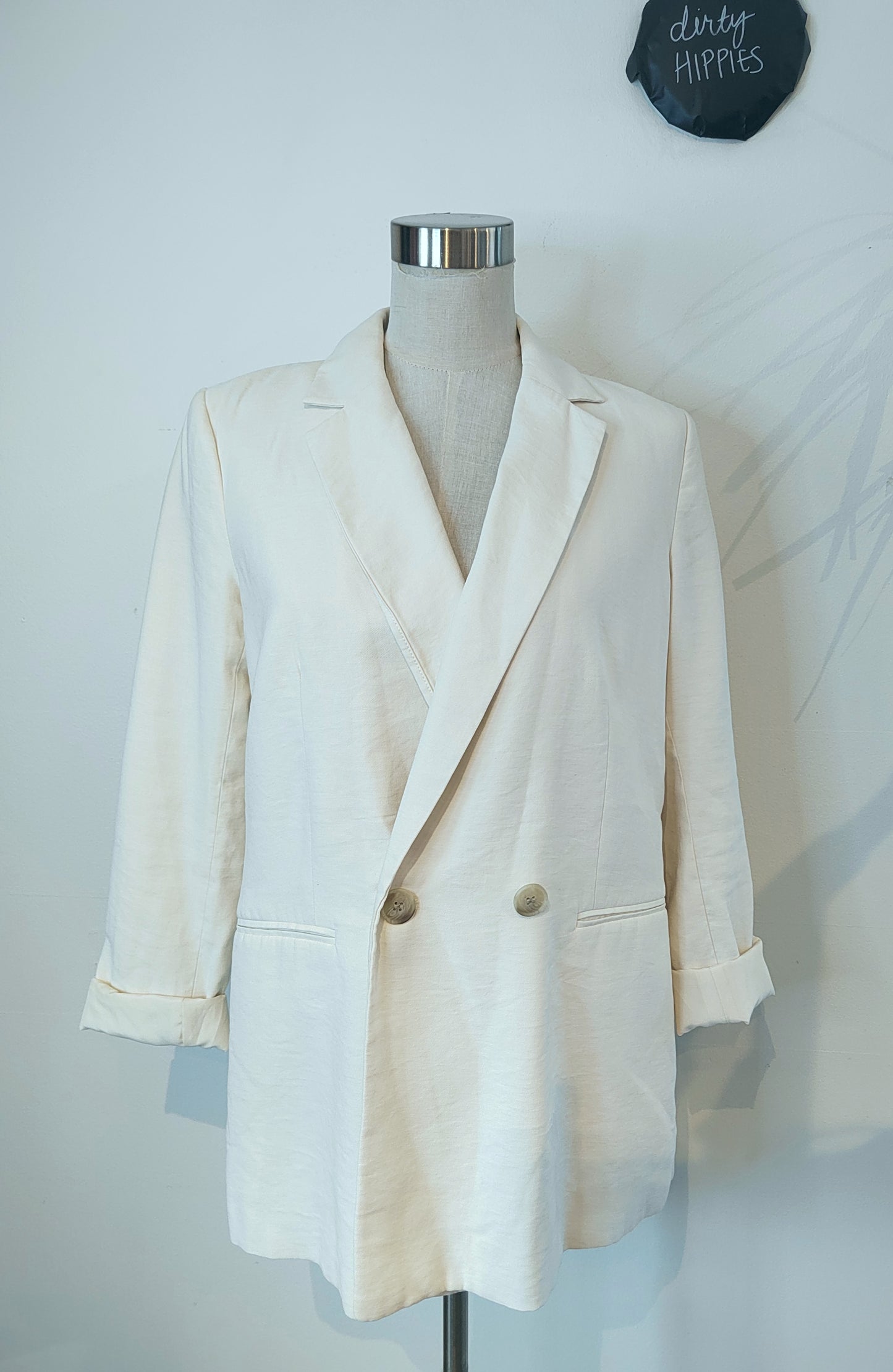 H&M pellavasekoite bleiseri 38